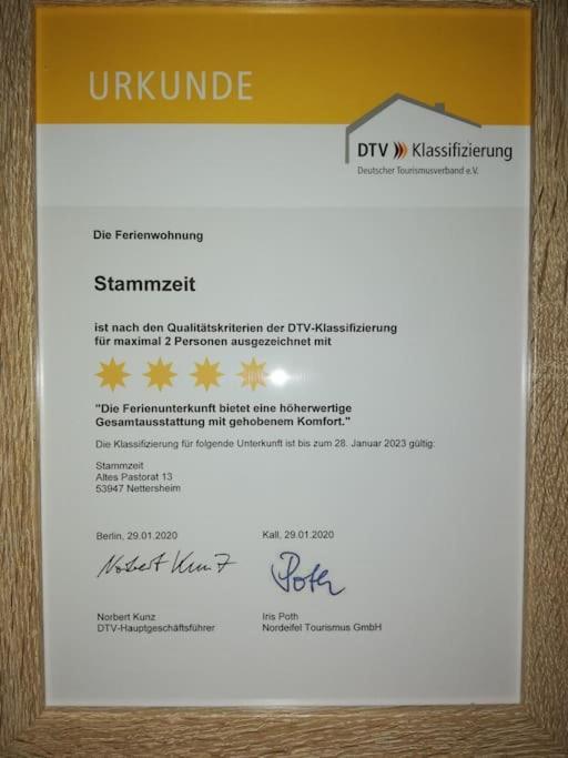 4 Sterne Ferienwohnung Stammzeit Nettersheim Exterior photo